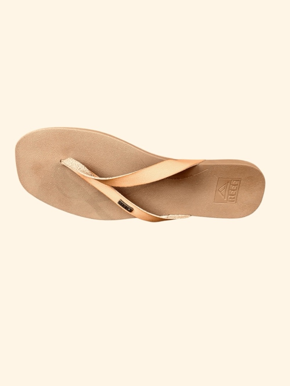 Reef Lune Flip Flop Sandal EUC Natural color Vegan - Picture 3 of 6